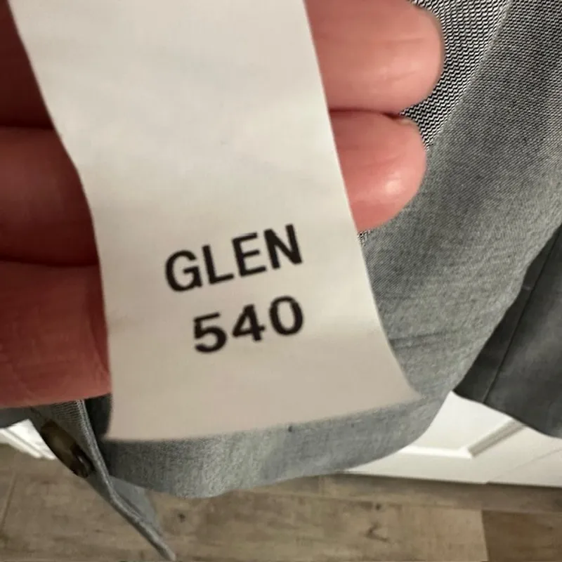 ZARA Gray Tailored Double Button Blazer Women's Small Glen 540 - Image 10