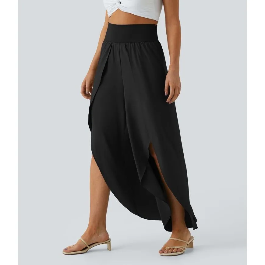 HALARA NWT Breezeful Black High Waisted Palazzo Wide Leg Quick Dry Pants Size XL - Image 4