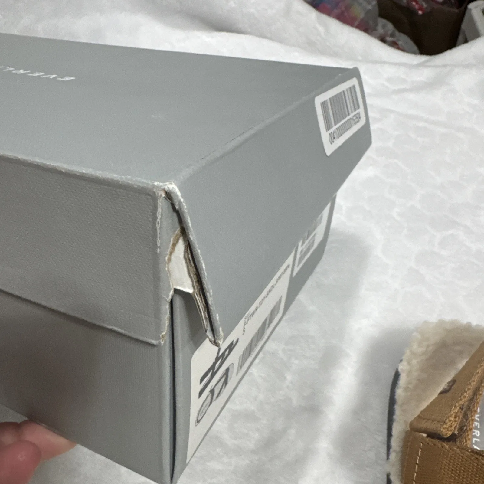 EVERLANE Womens Sandals Renew Teddy Sport Faux Fur Sherpa Lined Sz 5 Brown Strap - Image 9