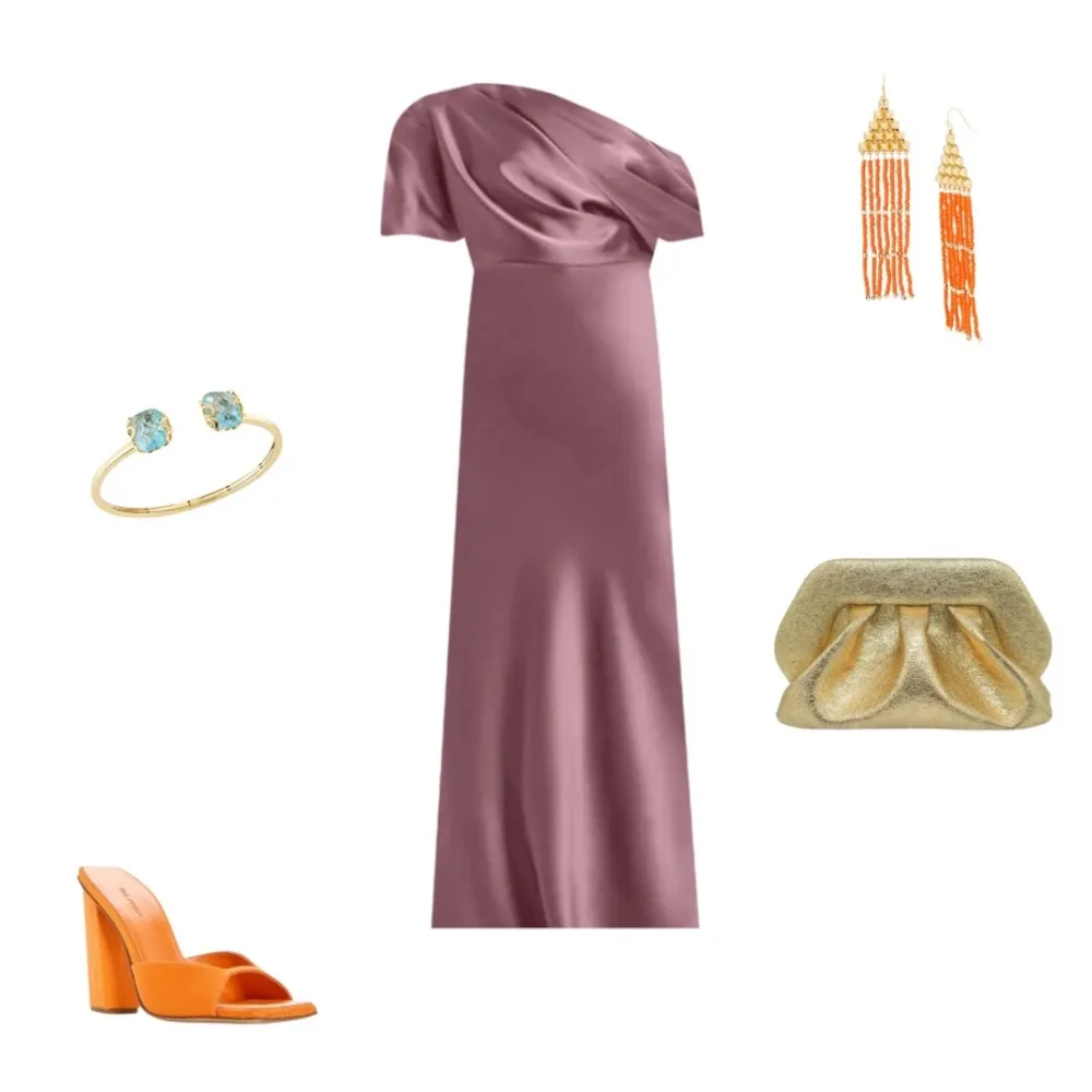 NWT Amsale Draped Satin One Shoulder Dress Mauve, Size 2 New w/Tag Pink - Image 10