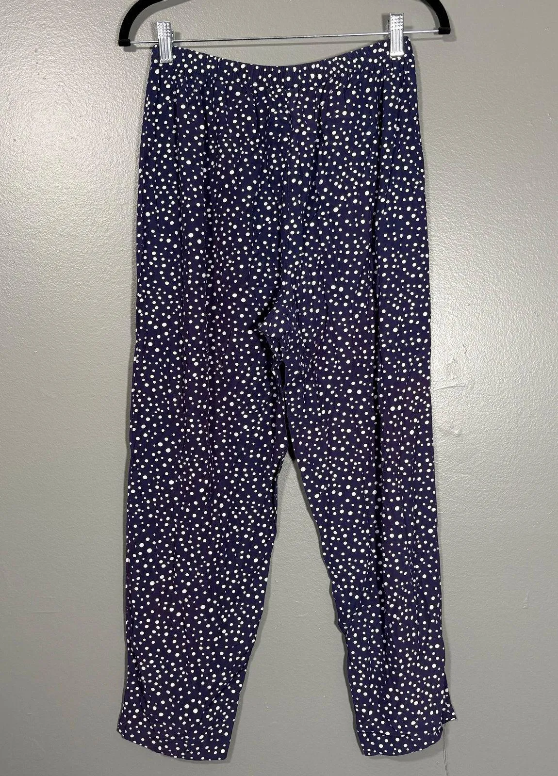 Fritzi California Vintage 1980's Blue Polka Dot Tapered Pants - Image 7