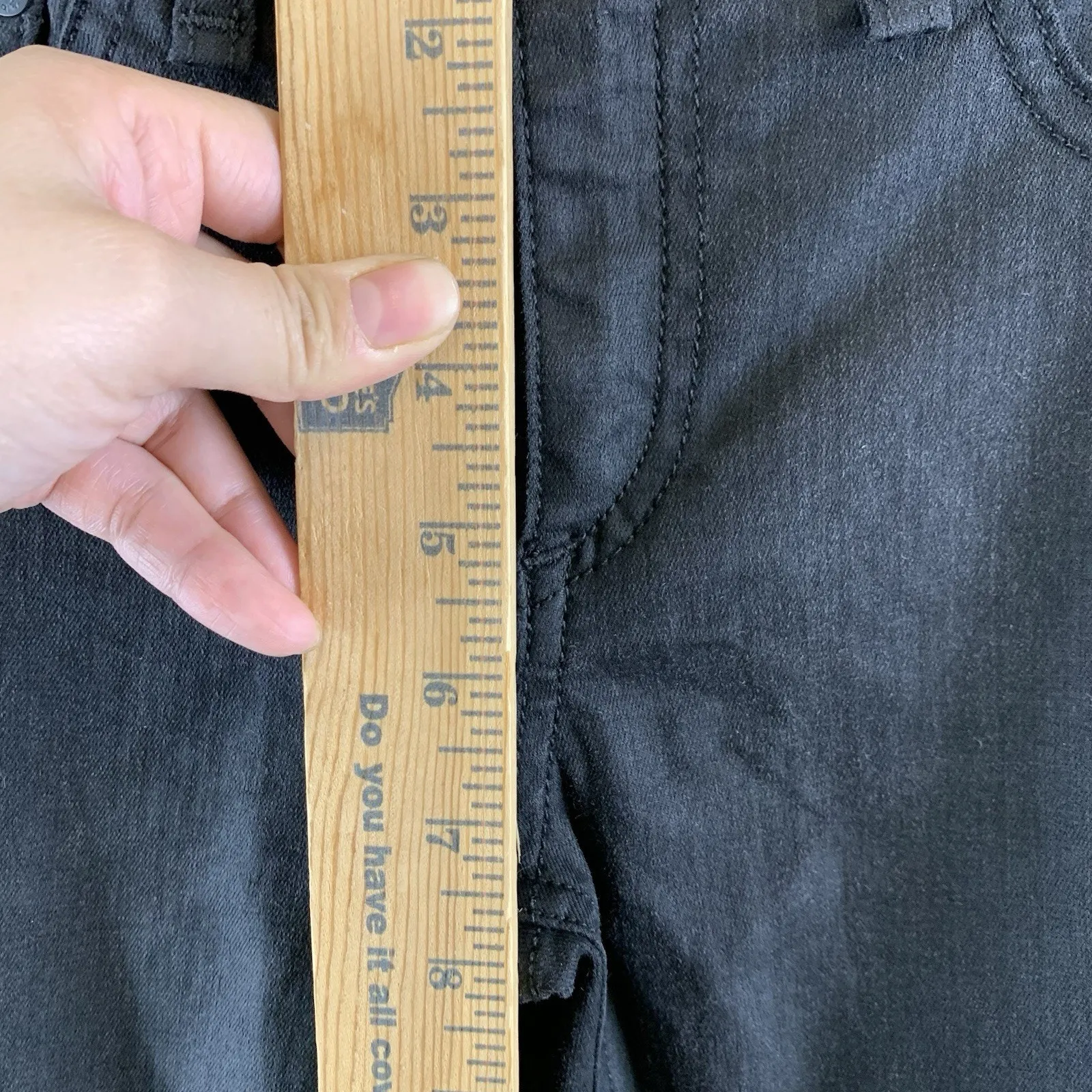 Rag & Bone Women’s Skinny Jeans Zipper Capri Moto Black Size 26 - Image 10