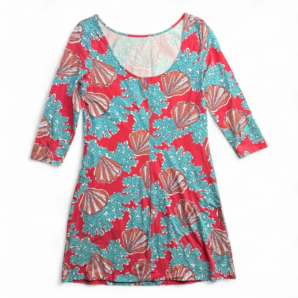 Lilly Pulitzer Topanga Dress Medium – Watermelon Coralina Floral Print - Image 3