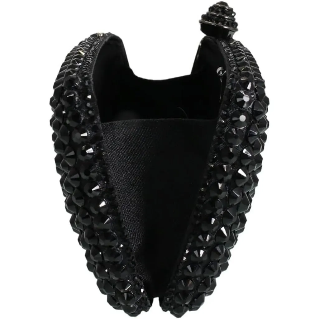 ⚡ Women's Black Rhinestone Diamond Glitter Shining Evening Crossbody Bag - Image 6