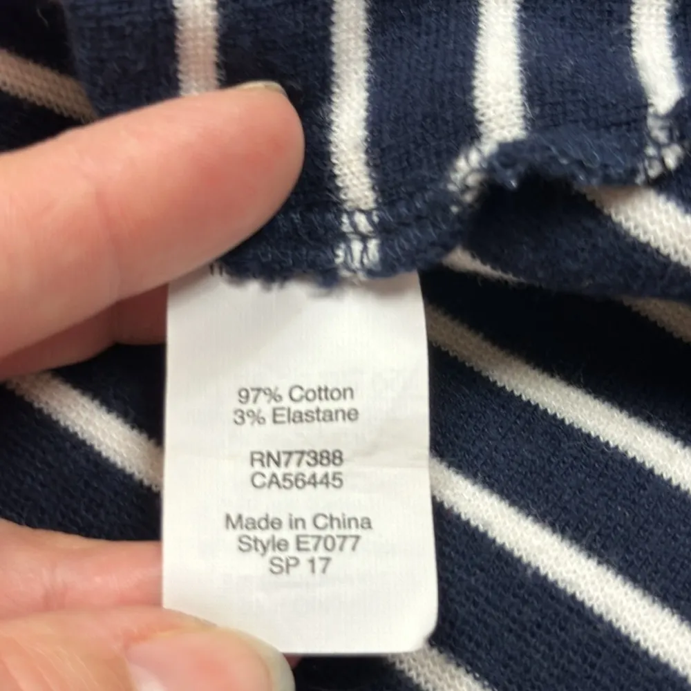 J. Crew Women’s Classic Nautical Striped Cotton Fit & Flare Dress Size Large - Image 6