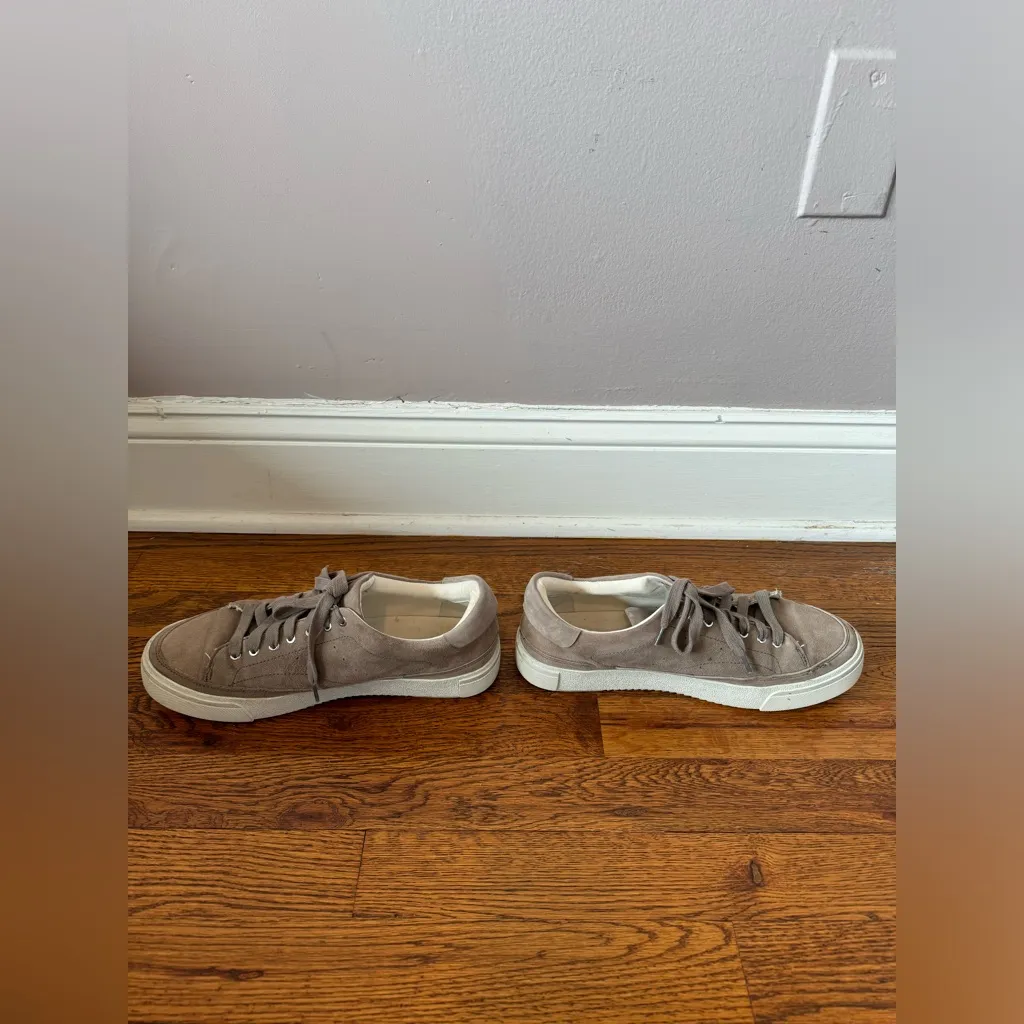 All Saints Women’s Trish Taupe Suede‎ Platform Sneakers Size 9 - Image 5