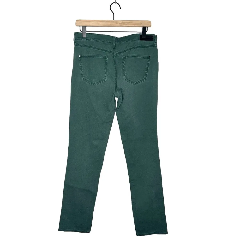 DKNY Mid-Rise SOHO Skinny Straight Leg Green Denim Jeans Women's Size 4 - Image 2