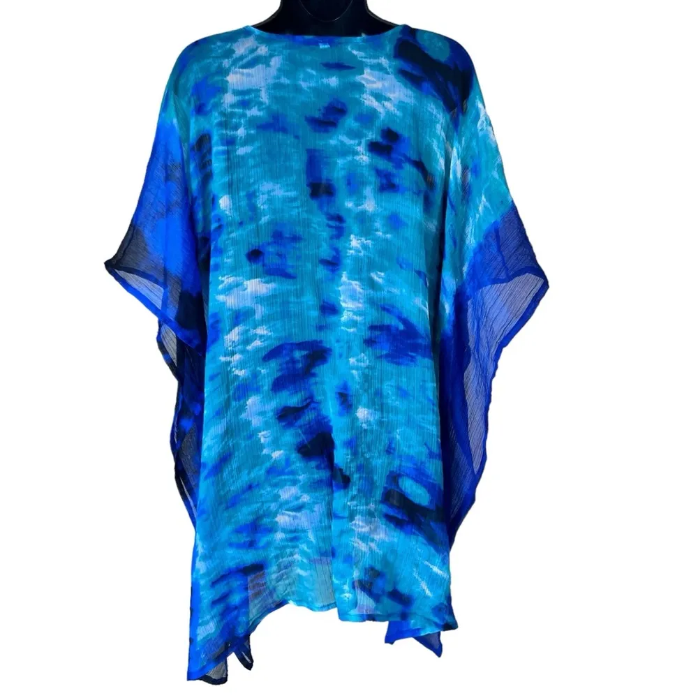 Bijoux Nouveau Tie Dye Print Cover Up V - Image 10