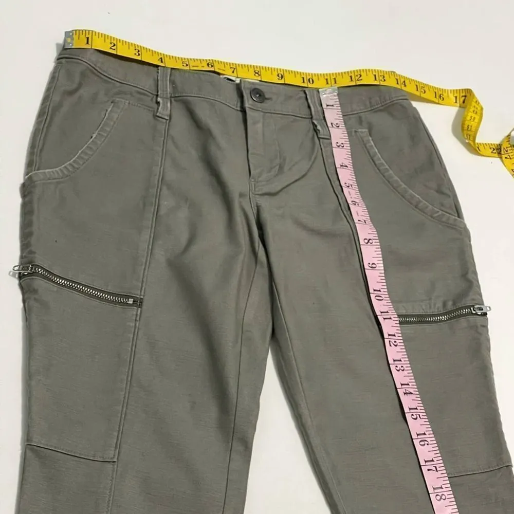 Joie Park Skinny‎ Zippered Utility Pants Green 0 - Image 7