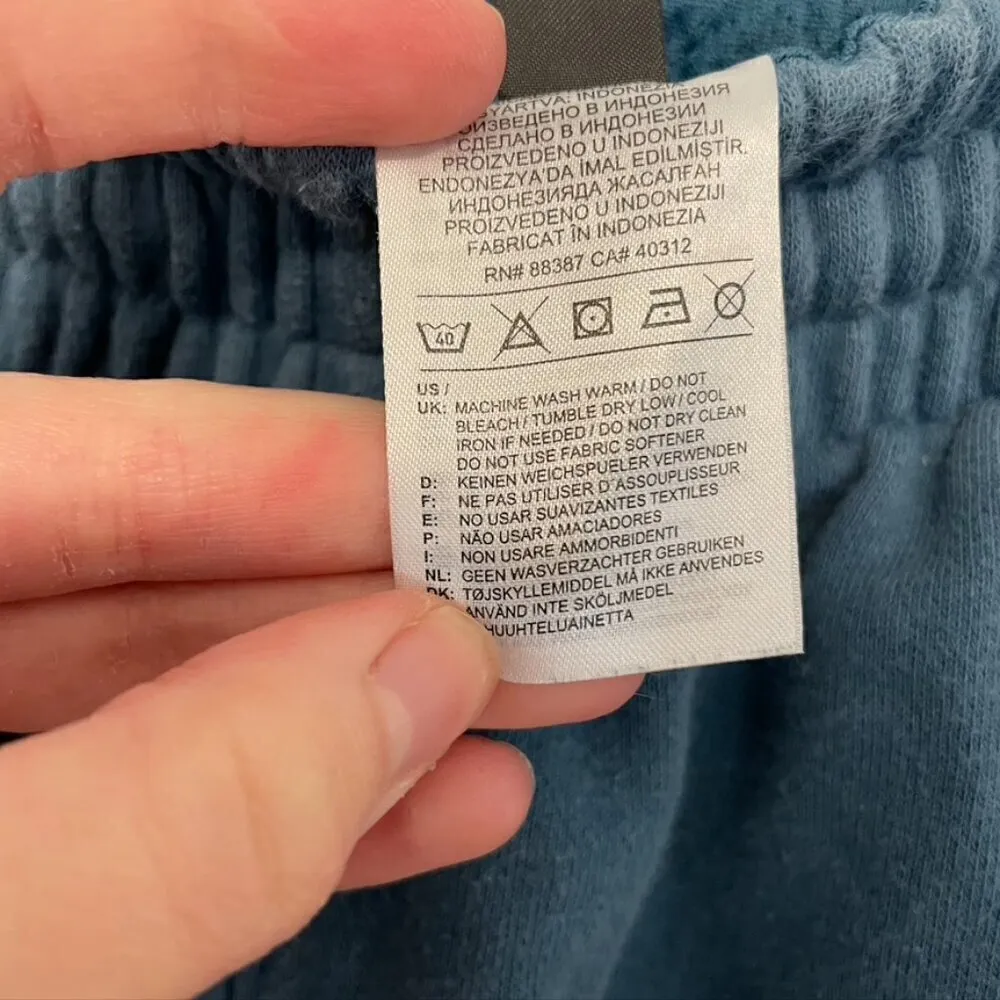 ADIDAS Blue w/ Red Logo Pull On Drawstring Active Joggers / Sweatpants Sweats XL - Image 7