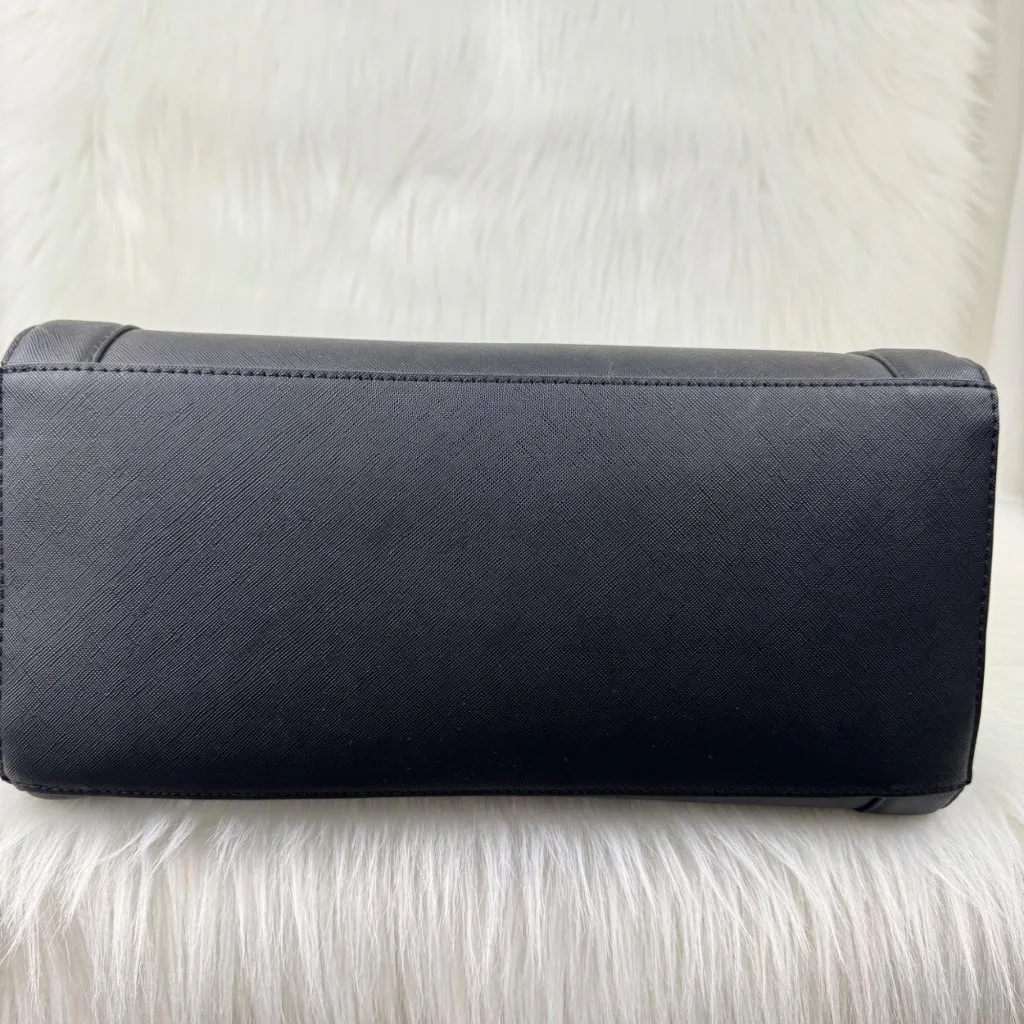 NWOT Anne Klein Tote Handbag Purse Faux Leather Black Career 16x11x6 - Image 4