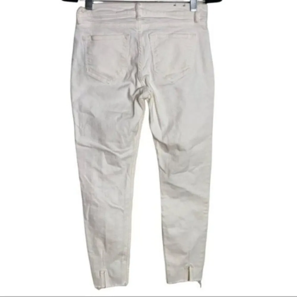 AllSaints Lola Cropped Jeans Women’s Size 27 Slim Fit Ripped Knee Frayed Hem - Image 5