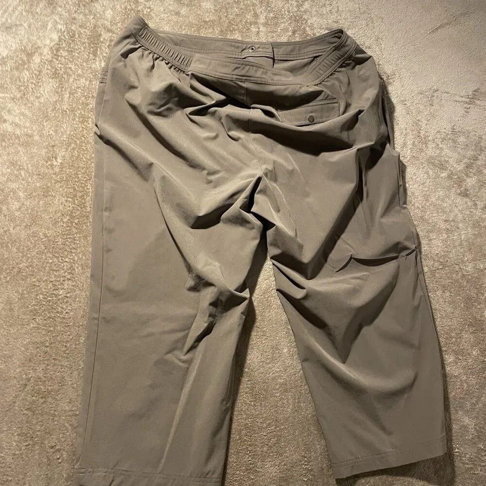 Chicos Zenergy Pants Womens 2 Large Brown Wide Leg Cropped Capris Stretch - Image 3