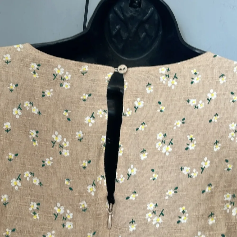 Majorelle  linenblend  Floral Wrap Mini Dress size S - Image 5