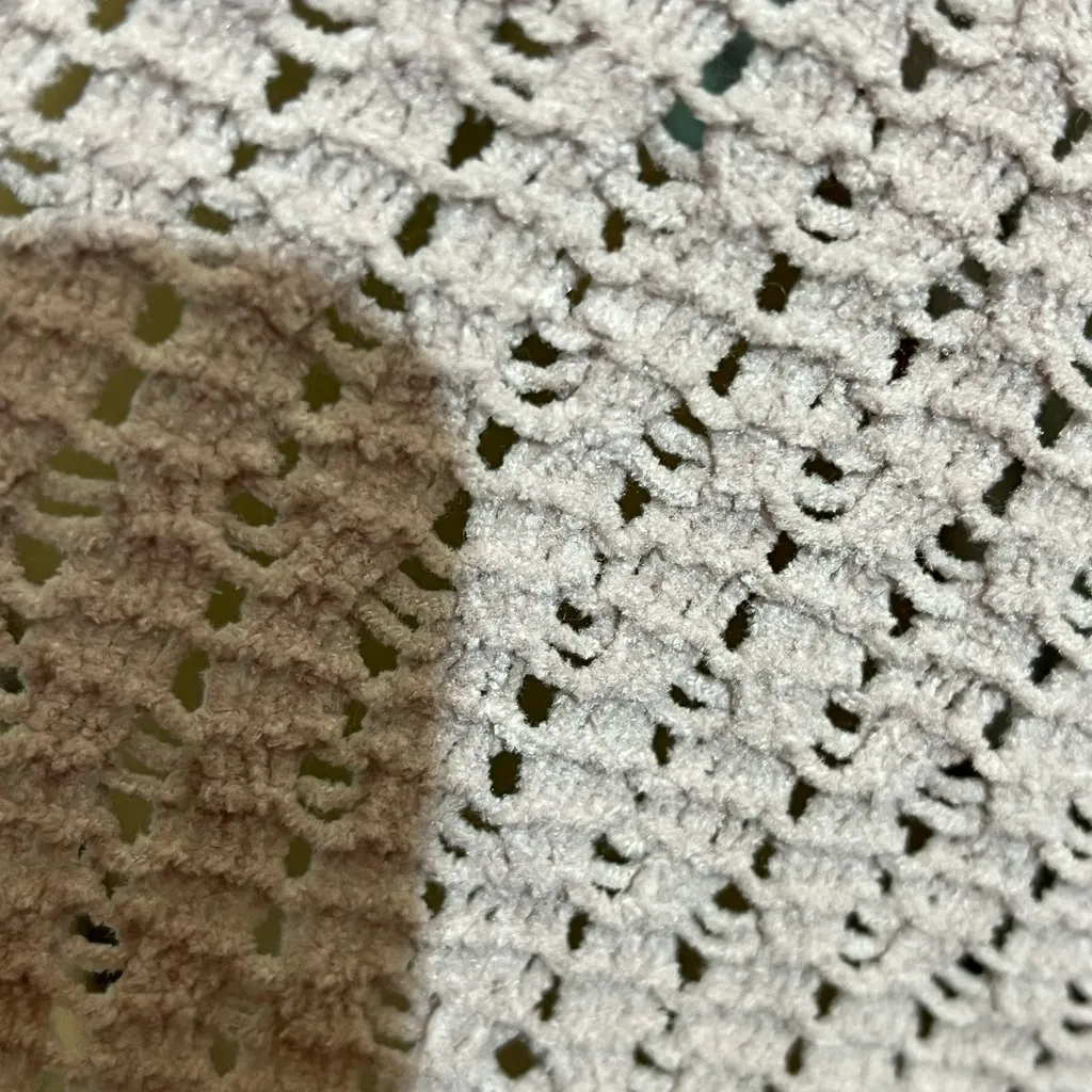 Artelier Nicole Miller Pink Open Knit Cardigan M Long Sleeve Lightweight - Image 4