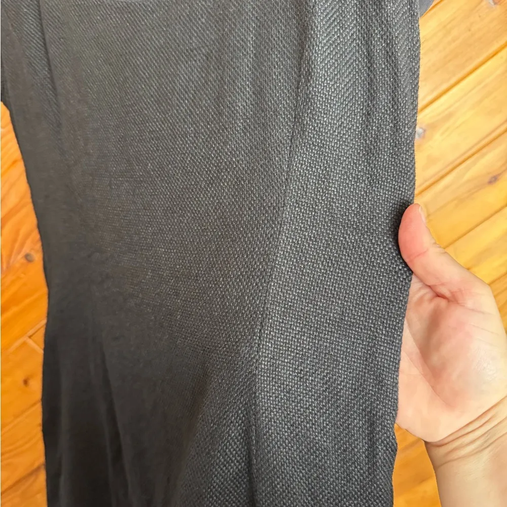 Ralph Lauren Purple Label Black Linen Blend Dress Size 8 - Image 2