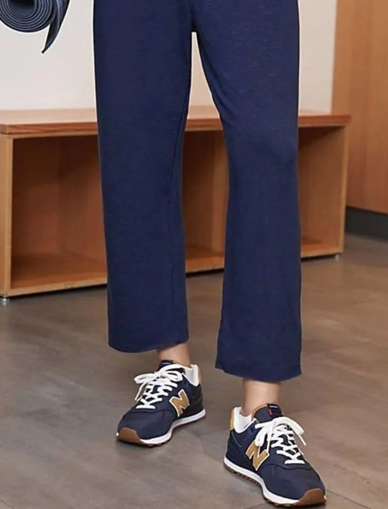 FREE PEOPLE MOVEMENT Surfside Joggers Navy Neon Orange Bungee Cord NWT SZ Small - Image 3