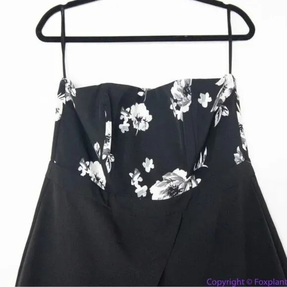 New!  White House Black Market Convertible Floral-Bodice Jumpsuit,‎ 14 - Image 5