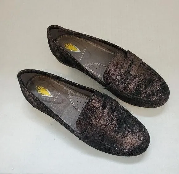 Volatile Lucienne Loafer Black Brown Shimmer 8.5 - Image 2