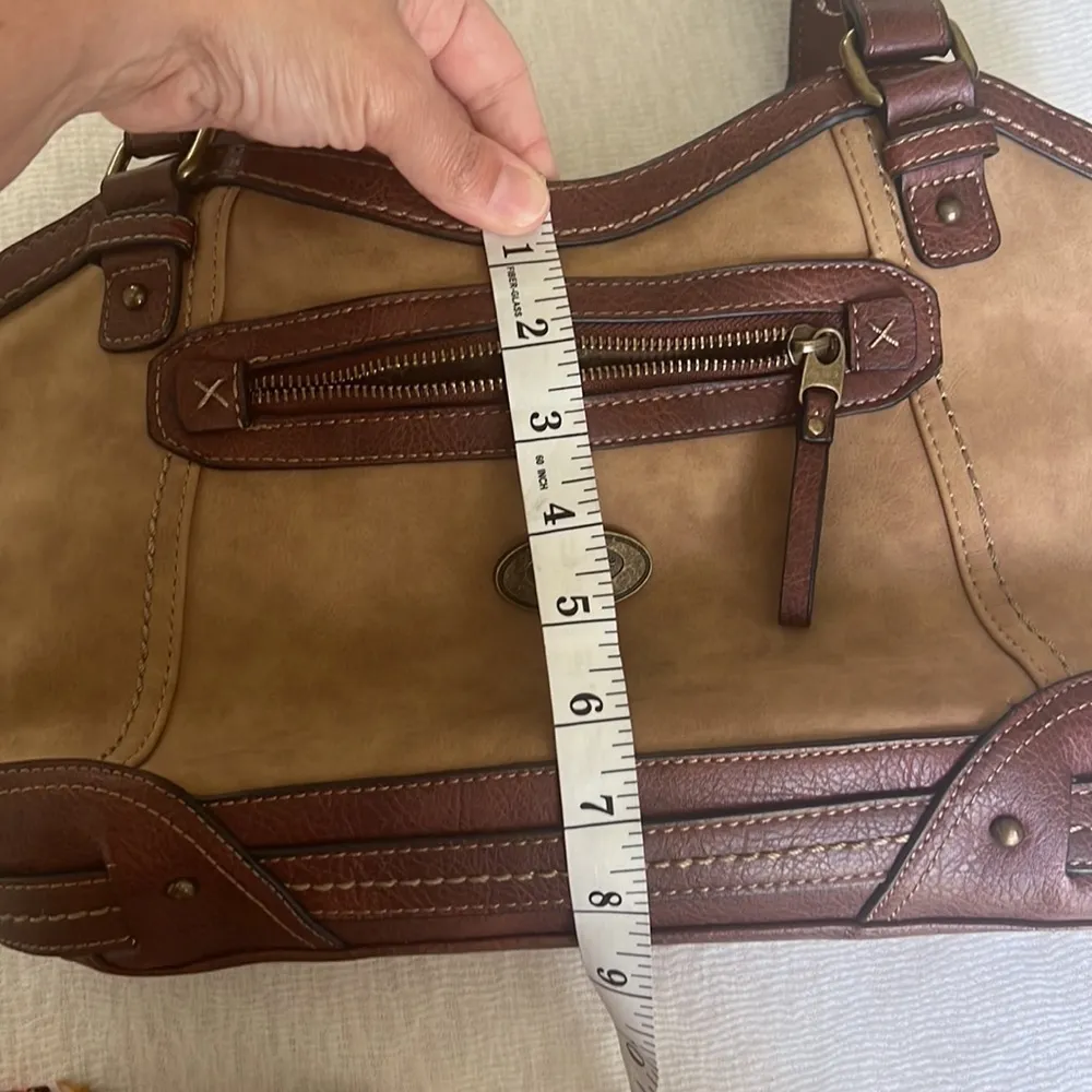 BOC Born Cronton crossbody Vegan leather purse Multiple Pockets Tan Brown 🔷 - Image 7