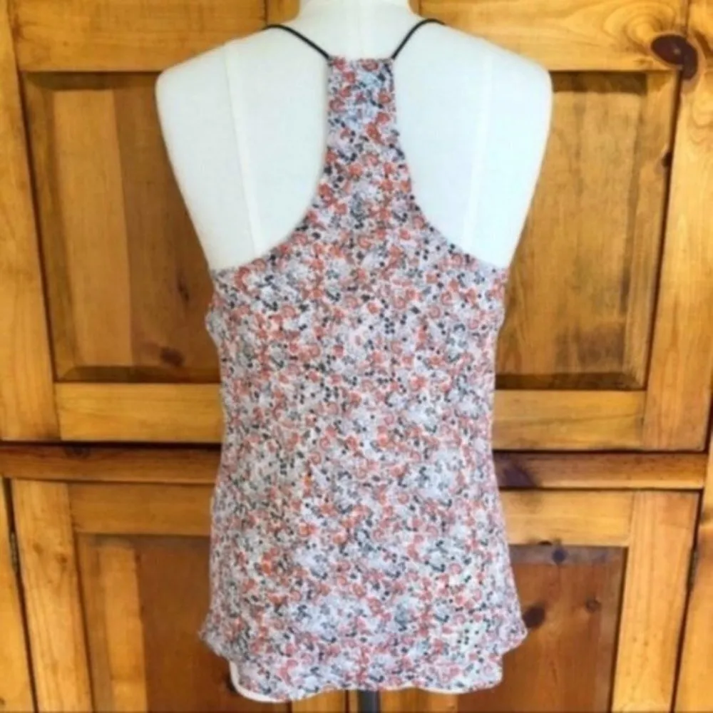 naked zebra Tank Top S Racerback Floral Print Boho Cottage Core Prairie - Image 5