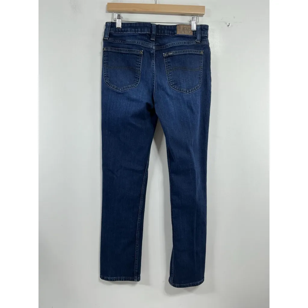 Womans Excellent Condition Lee Regular Fit Straight Leg Blue Jeans 6 M 00117/P-3 - Image 2