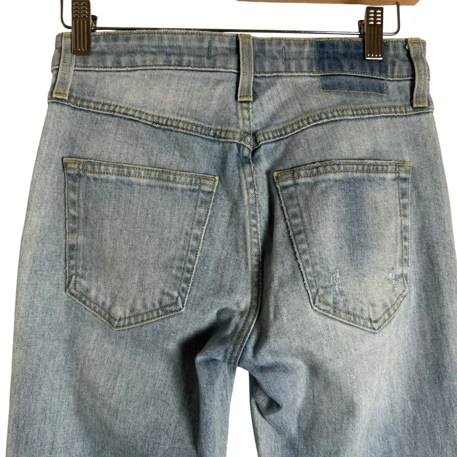 AMO Babe 70’S Blue Light Wash High Rise Crop Ankle Denim Jeans Size 26 - Image 10