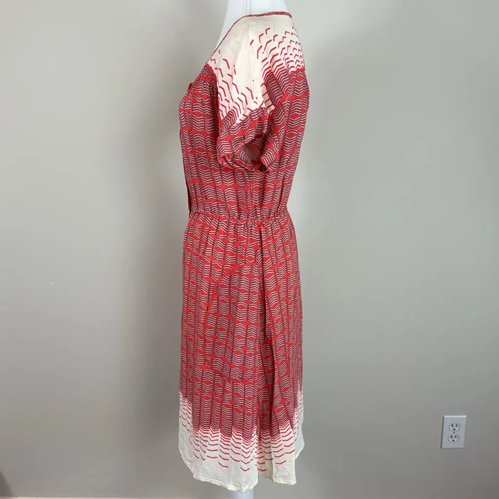 Anthropologie Maeve‎ Red Nautical Veronia Shirt Dress - Image 7
