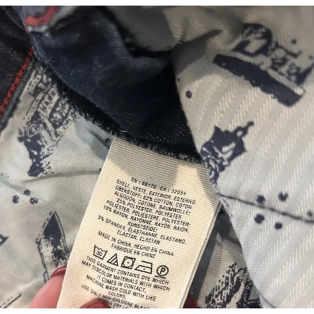 Pilcro & The Letterpress Womens 28 Dark High Rise Denim Legging Side Zip Stretch - Image 7