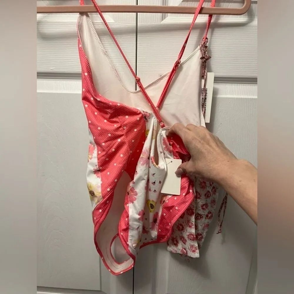 NWT love shack fancy one piece swimsuit paisley peony floral shailee Size small - Image 10