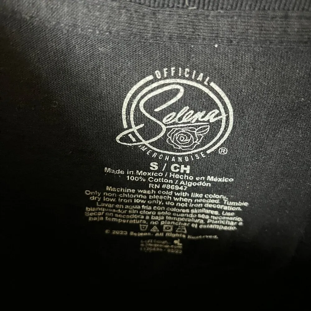 Selena Quintanilla Official Merchandise Black T - Image 13