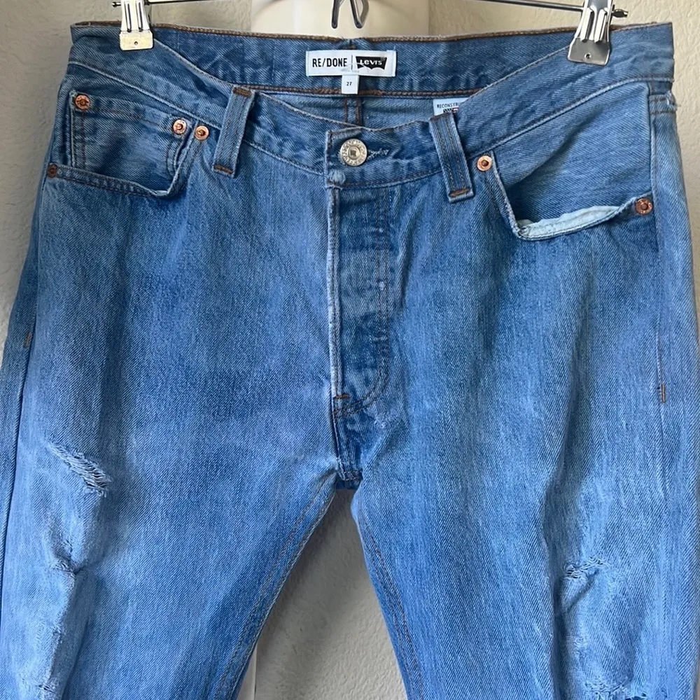 Vintage Re/Done Levi’s Distressed Jeans - Image 4