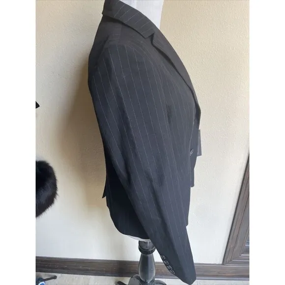 Banana Republic‎ Blazer Womens 4P Black Wool Blend Business Formal NWT $178 - Image 2
