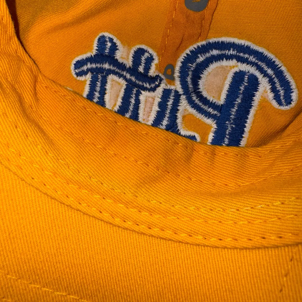 University of Pittsburgh Hat with Pin Yellow - Image 9