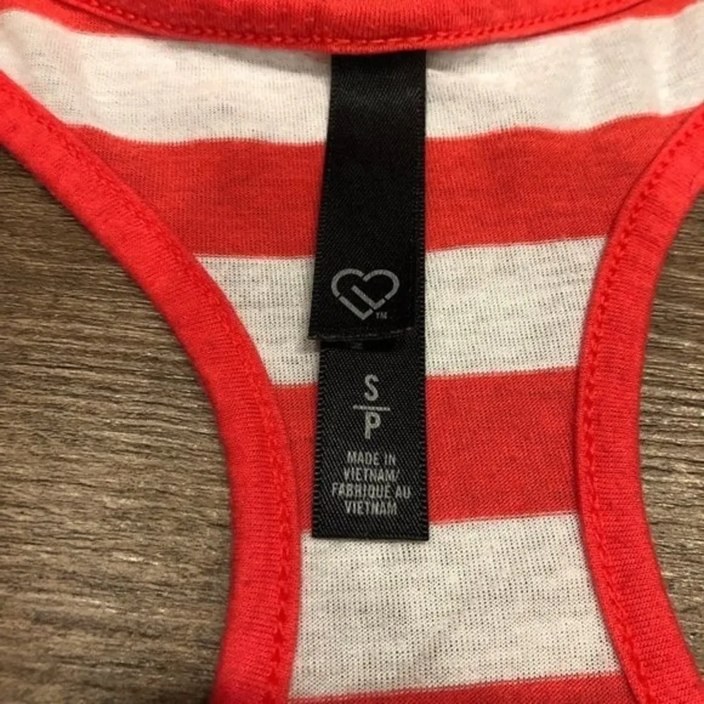 Aeropostale AERO "LIVE LOVE DREAM" Racerback Tank Top S SM Small Bright Red Pink - Image 7