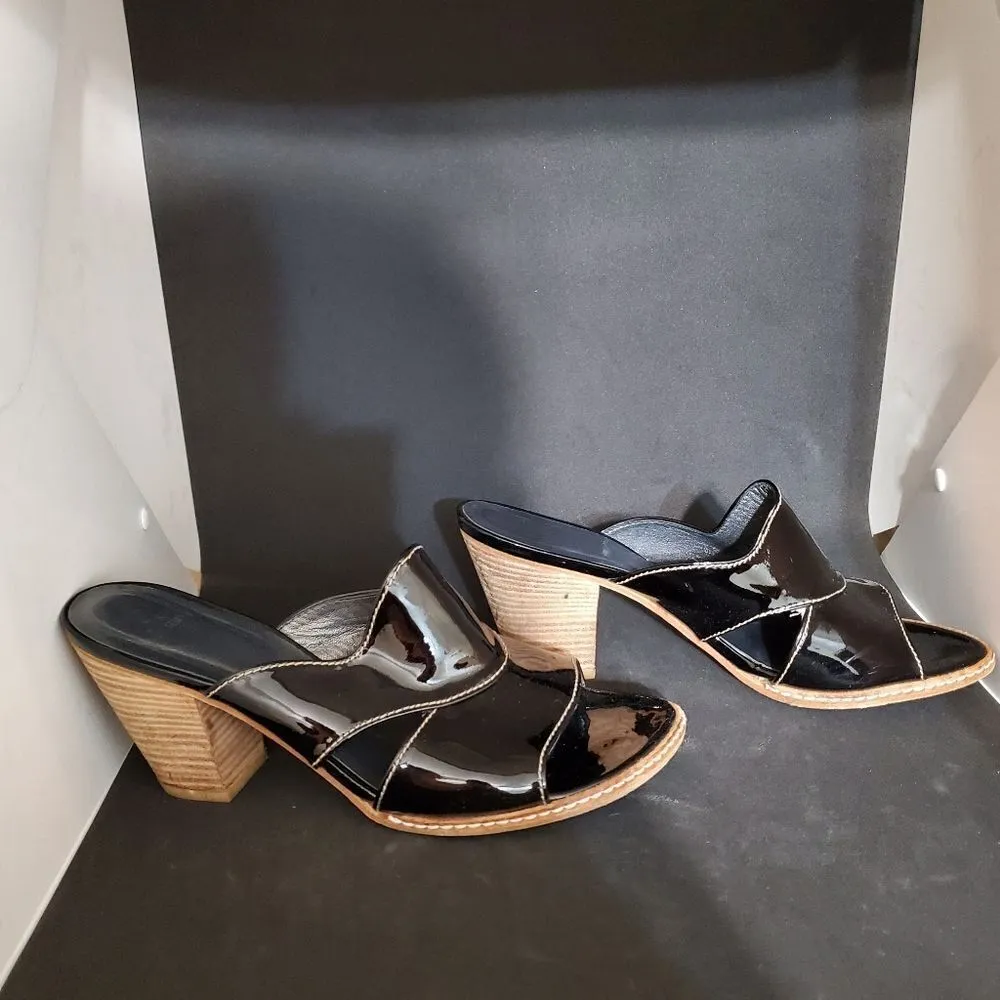 Stuart Weitzman Black Patent Leather Heels (9.5) - Image 3