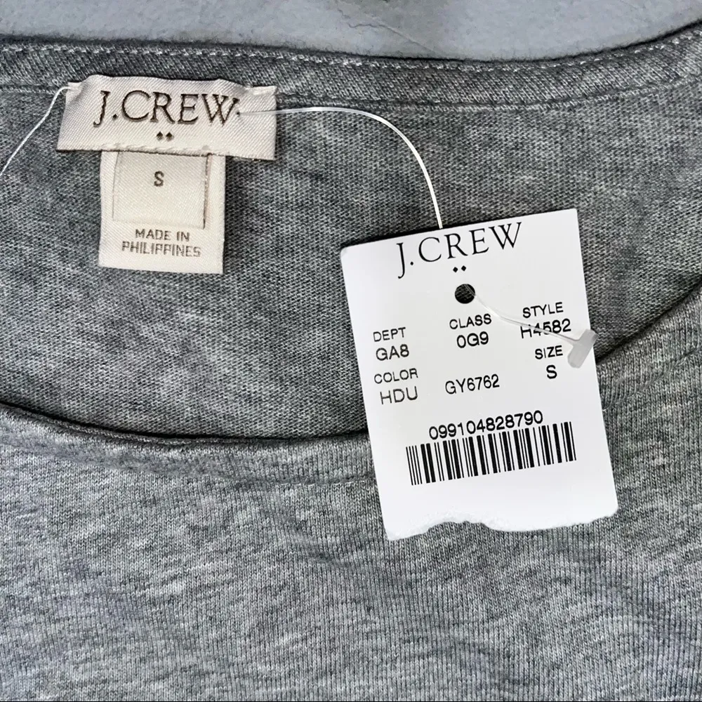NEW J.Crew Gray Peplum Top - Image 4