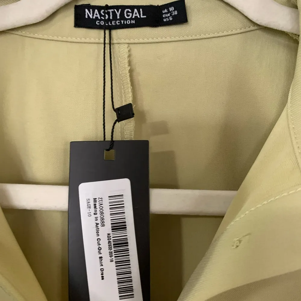 NWT Nasty Gal Missing in Action Cut-Out Shirt Dress Size 6 - Image 7