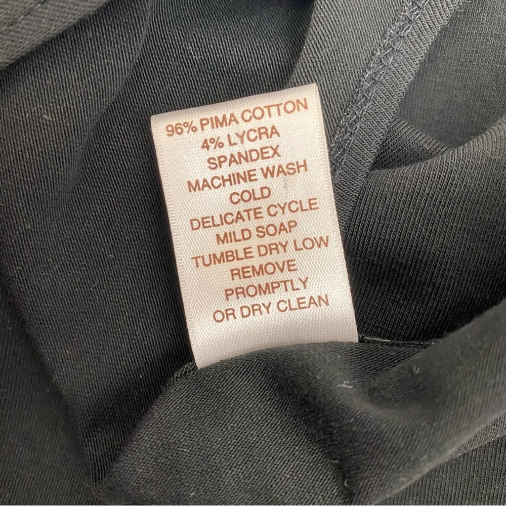 Peruvian Connection Sarong Tie Waist Puff Sleeve T-Shirt Dress Pima Cotton Black - Image 10