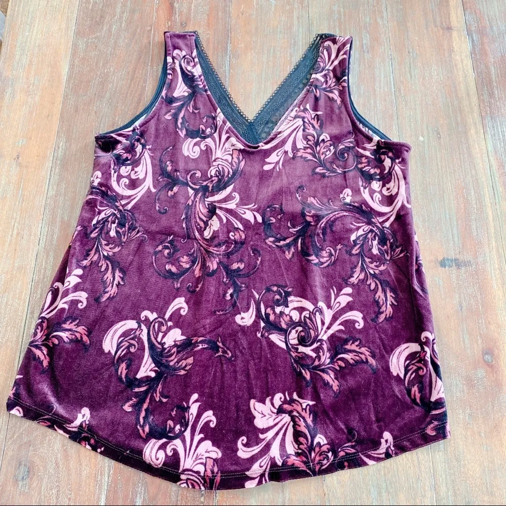 🦃 NWT Michael Studio Purple Velvet V - Image 6