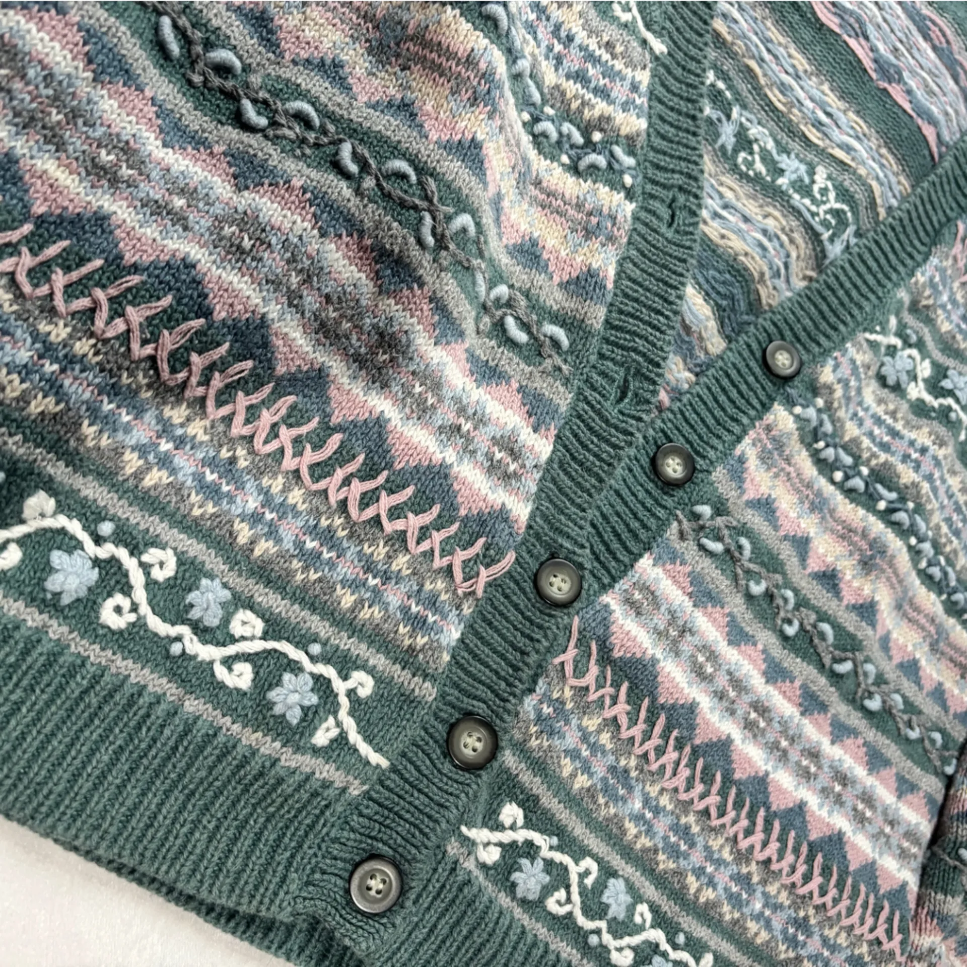 Christopher banks small hand embroidered sweater - Image 2