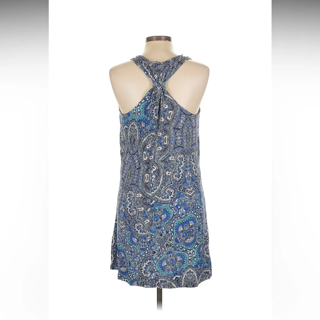 Sigrid Olsen Sleeveless Blue Print Athletic Dress size Medium - Image 2