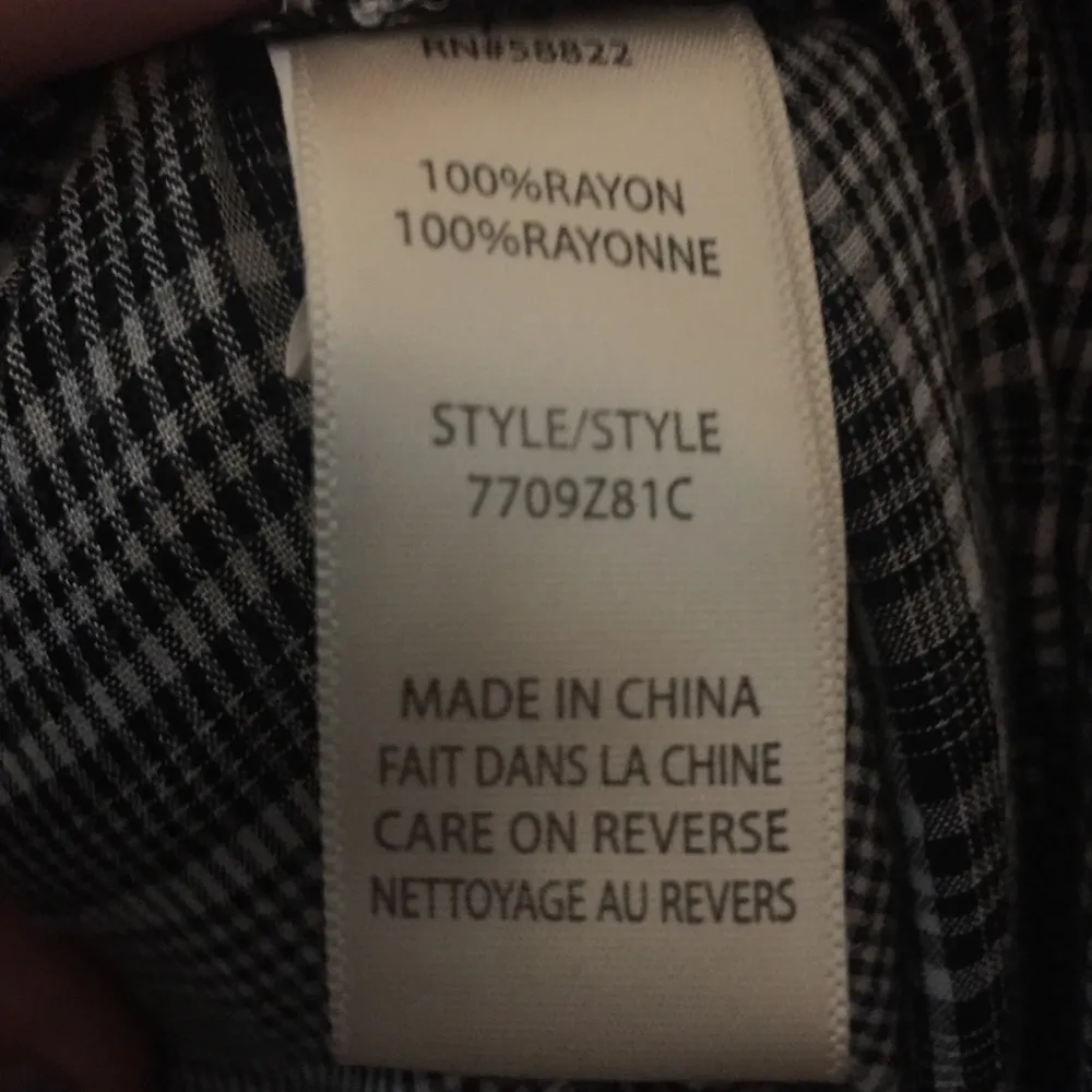 Black & White Plaid Max Studio Button Down Shirt Size Large - Image 9