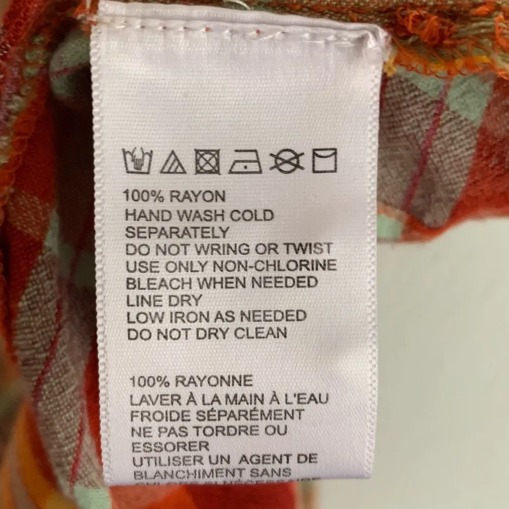 Urban Outfitters Monica Plaid Smocked Off-The-Shoulder Midi Dress Sz XS - Image 7