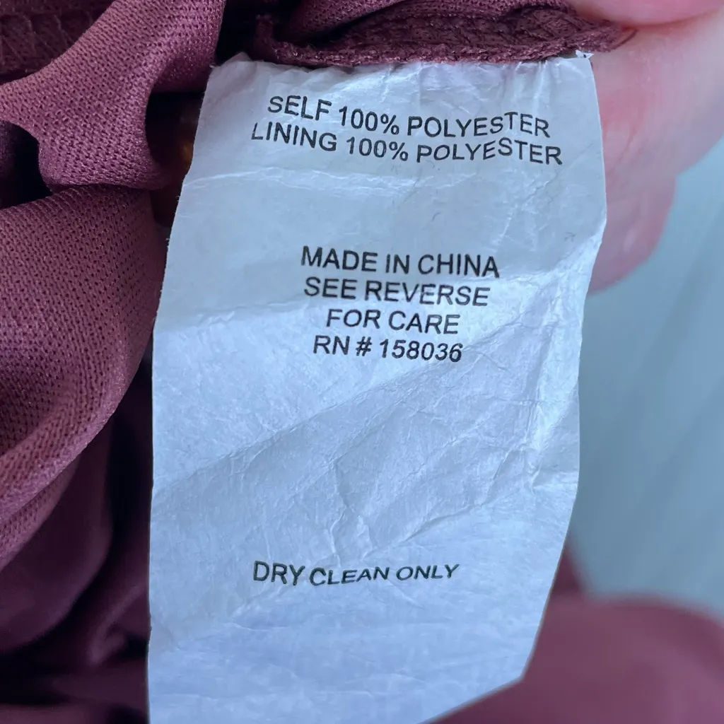 Birdy Grey Kaia Dress Chiffon Rosewood Curve Plus Size 1X Bridesmaid Long Length - Image 6