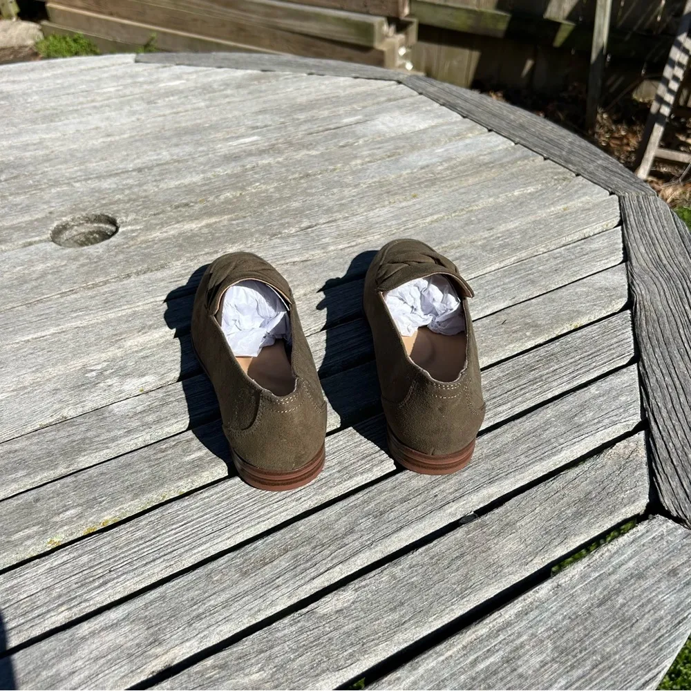 Market & Spruce Abrina loafer shoe flat olive green twist braid slip-on size 7.5 - Image 5