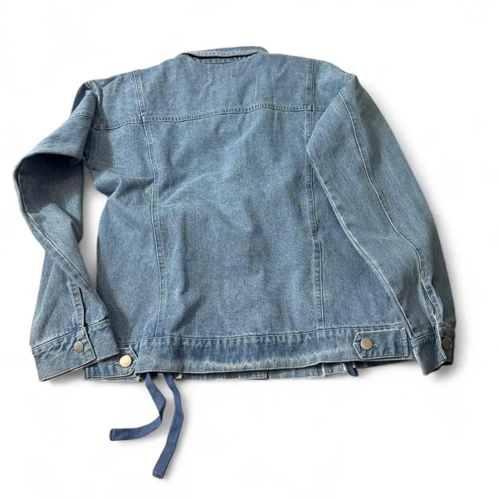 Laced‎ Light Wash Denim Jacket - Image 7