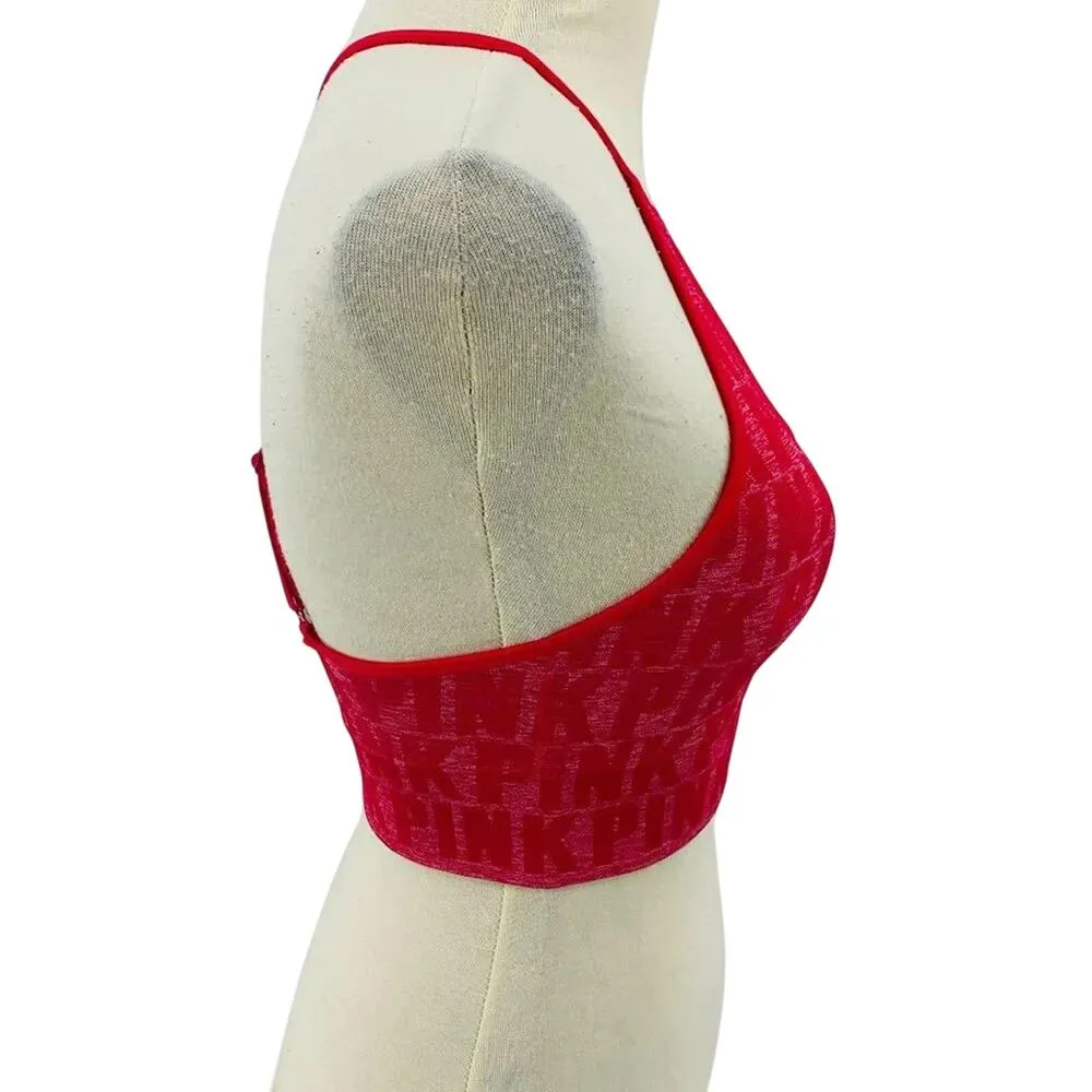 PINK Victoria's Secret Cool & Comfy Sports Bra Red Size XSmall - Image 3