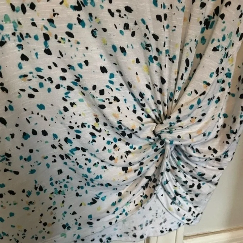 Apt. 9 Seaglass White Knot Front Tee Size X-Small - Image 22