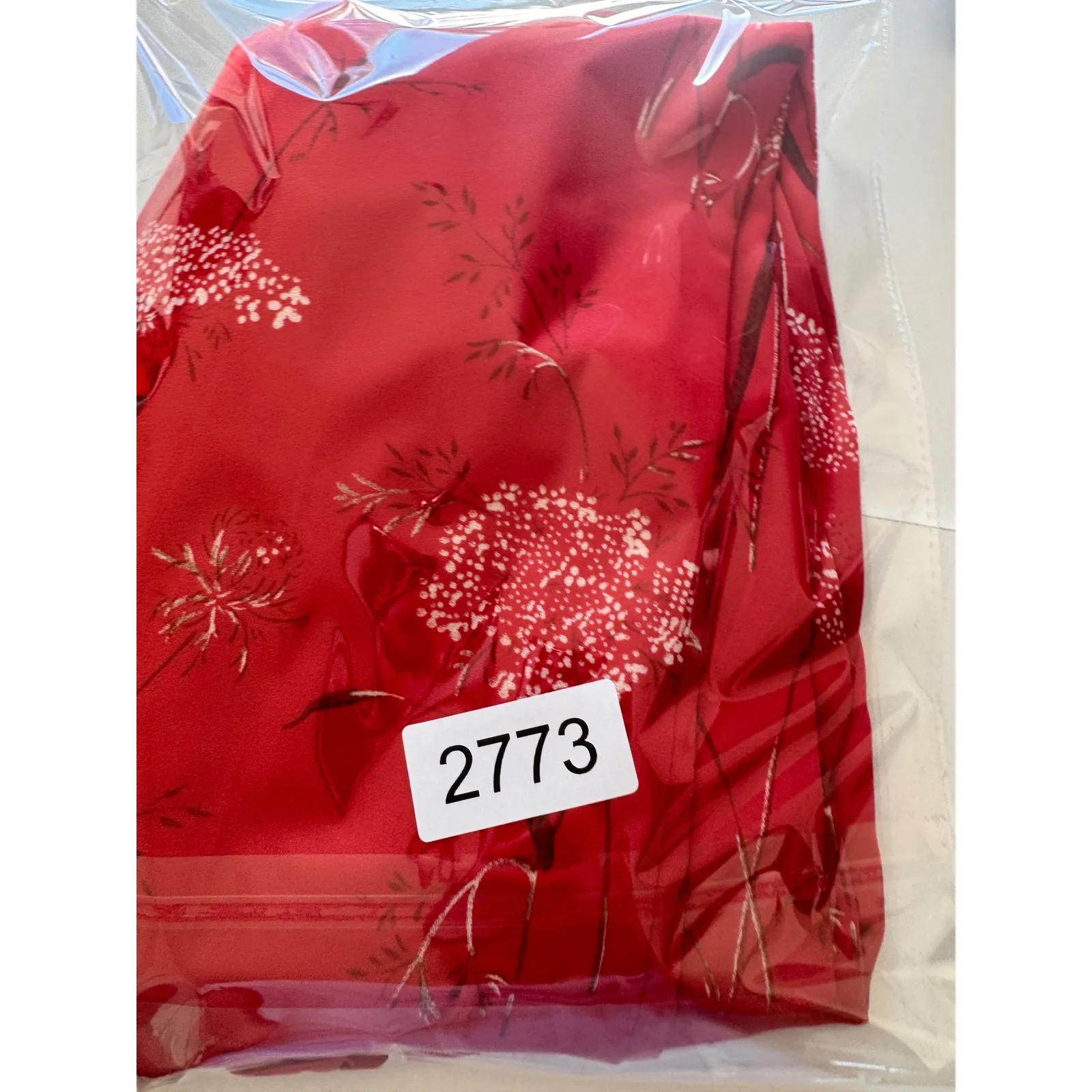 Aritzia Wilfred Red Floral Print Wide Leg‎ Cropped Jumpsuit XXS Spaghetti Strap - Image 12